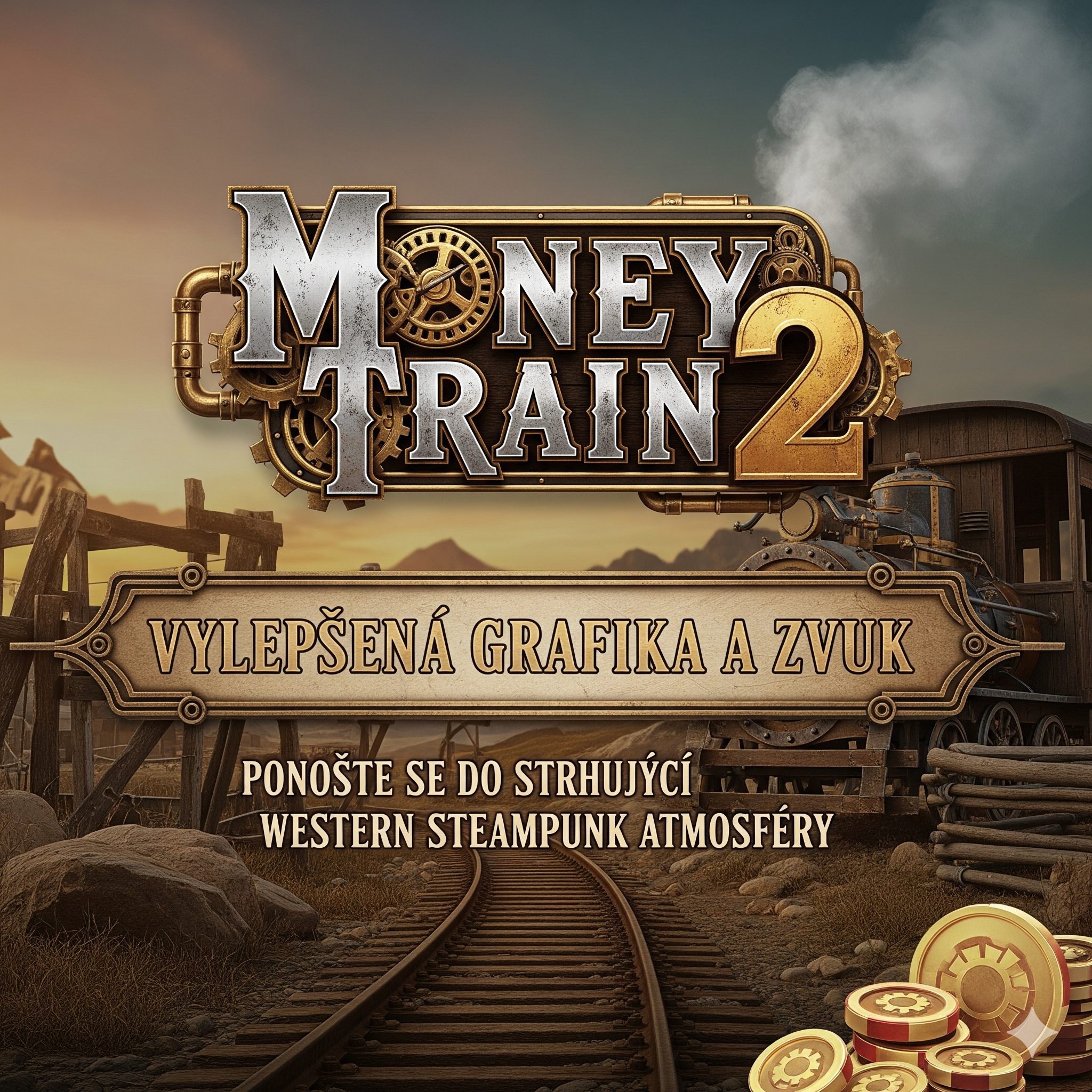 Money Train 2 visual presentation with western theme