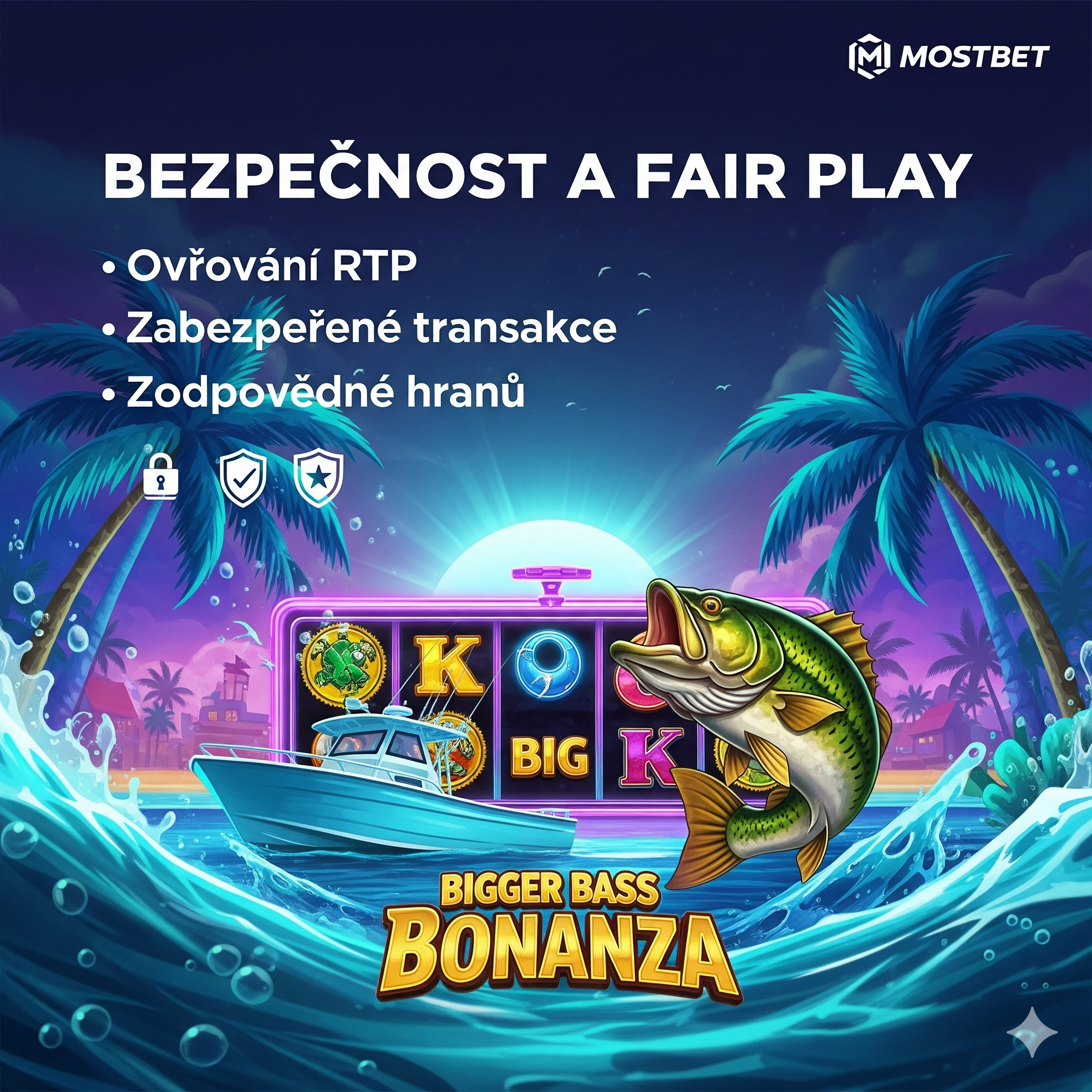 Security and fair play when playing Bigger Bass on Mostbet