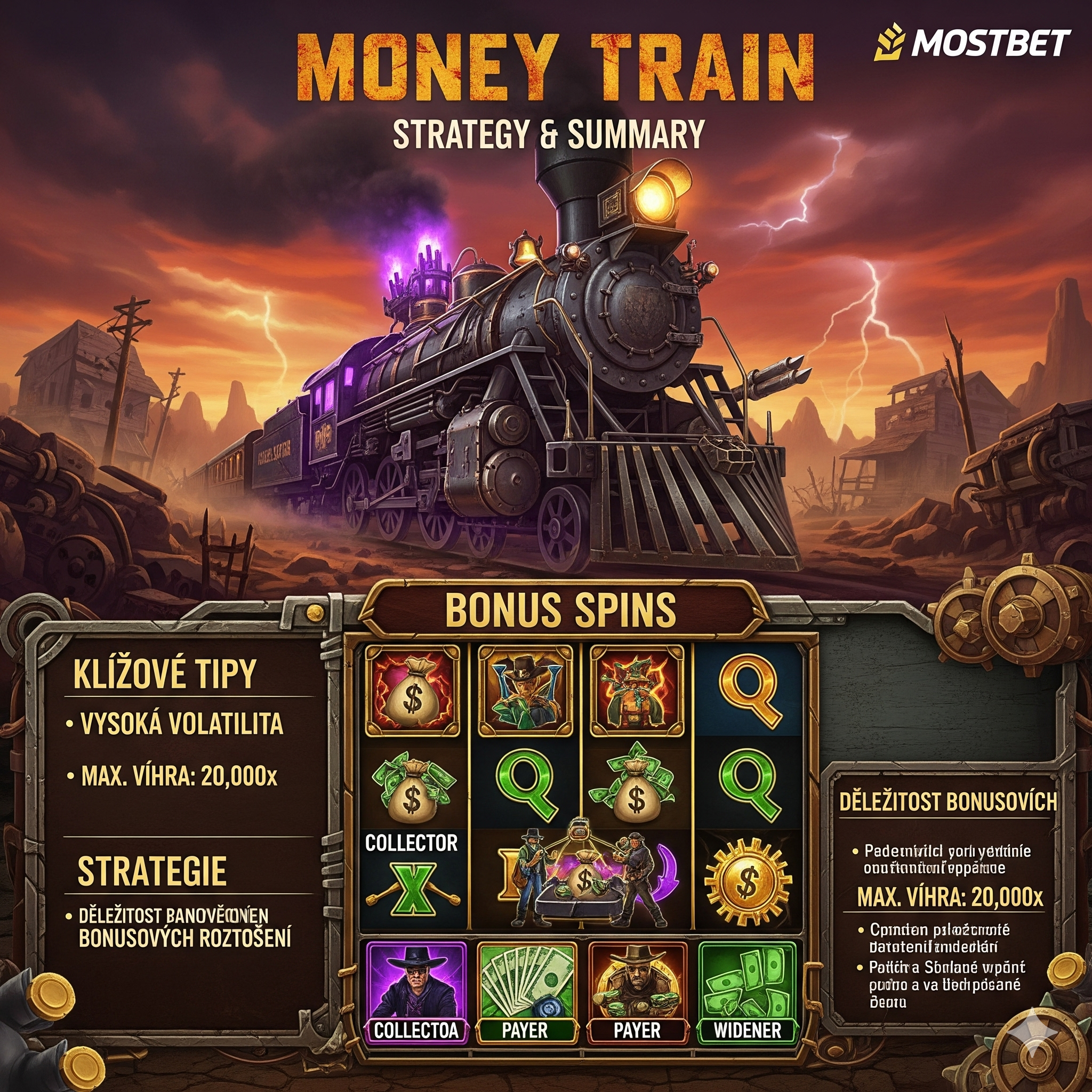 Summary of final tips and strategies for successful Money Train playing on Mostbet