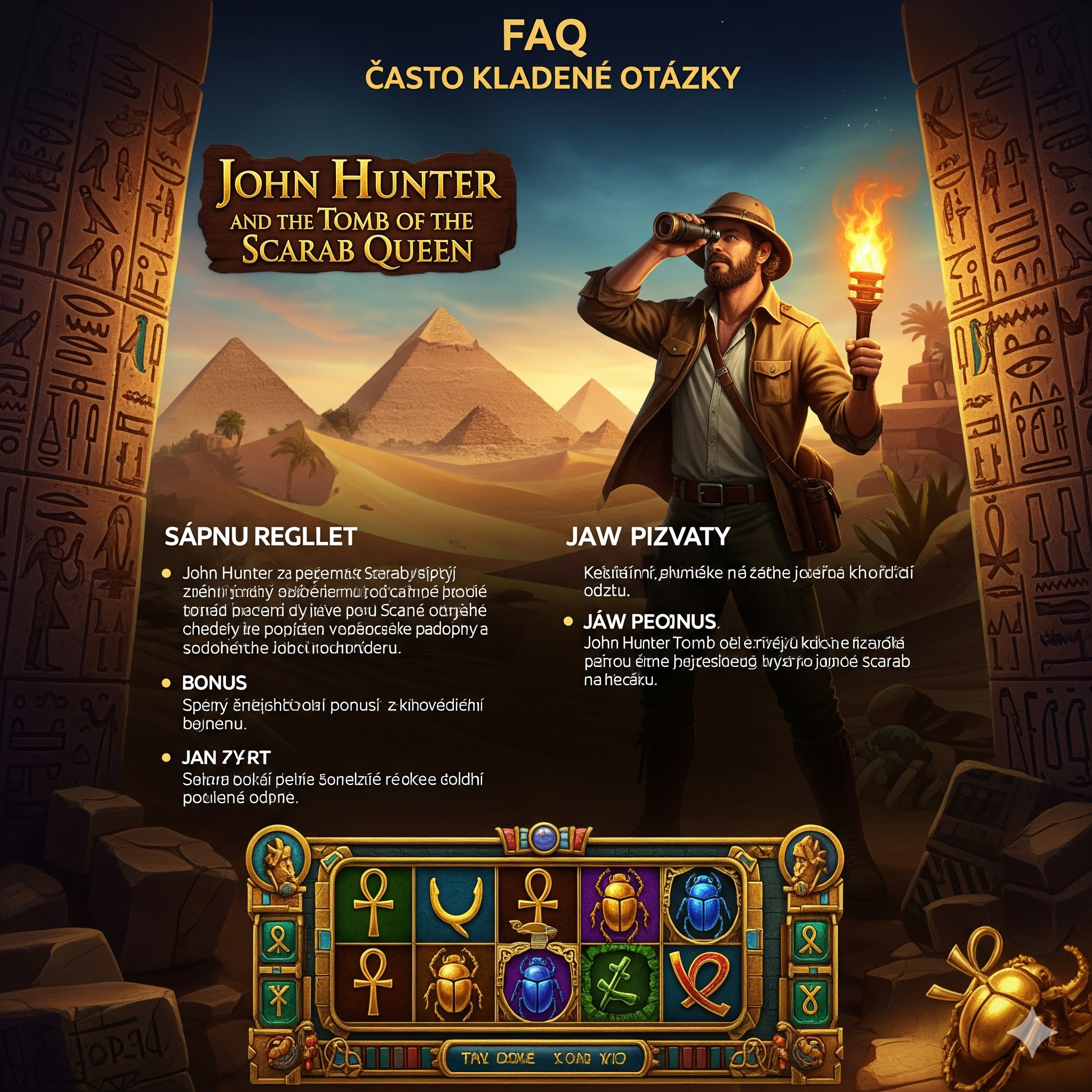 Answers to frequently asked questions about John Hunter Scarab Queen