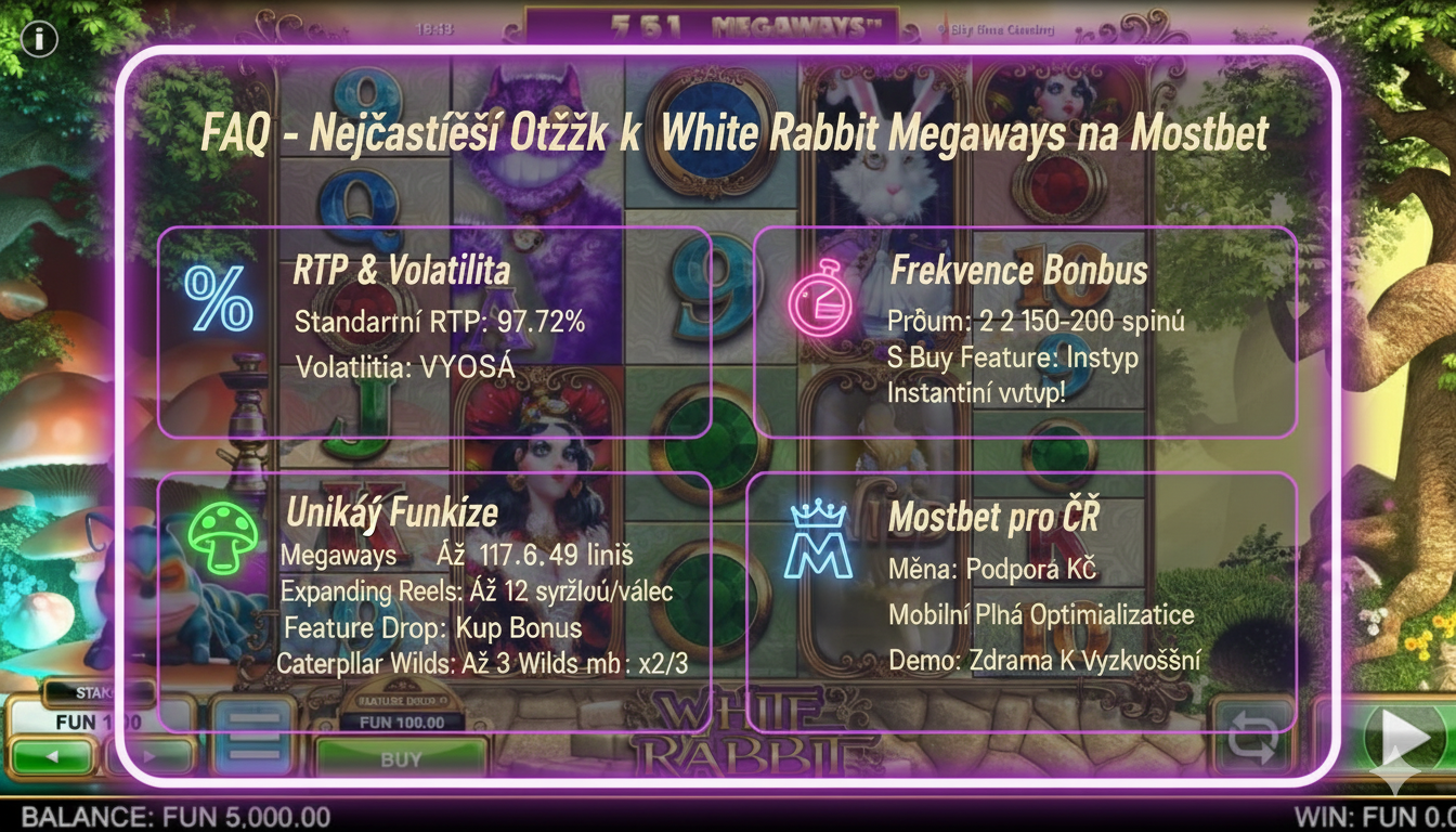 Odpovědi na nejčastější otázky o White Rabbit Megaways na Mostbet