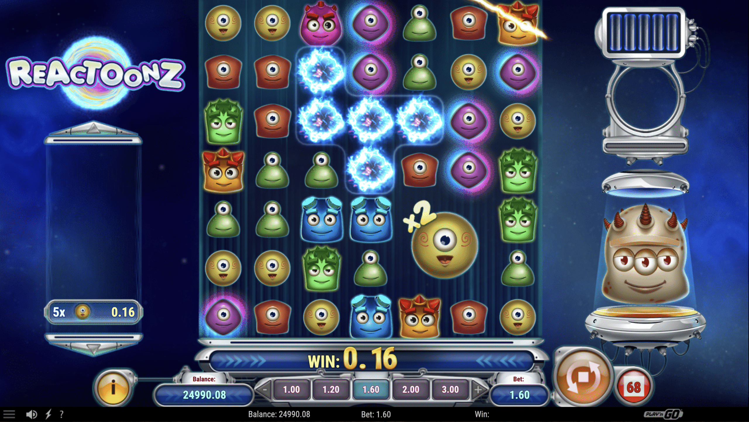 Gargantoon feature v Reactoonz
