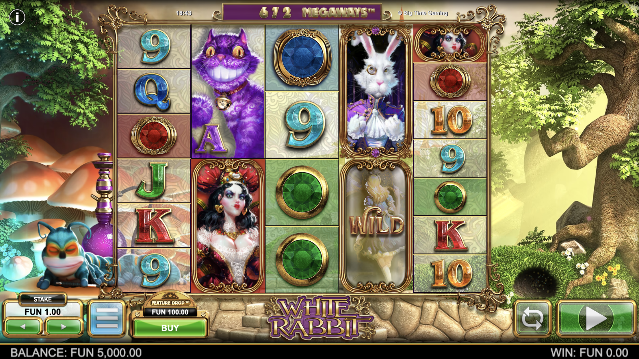 Extending reels mechanika White Rabbit Megaways s expanzí až na 12 řad