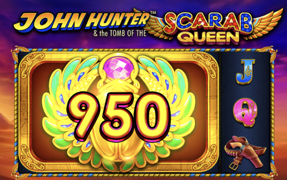 Technical specifications of John Hunter Scarab Queen including RTP and volatility