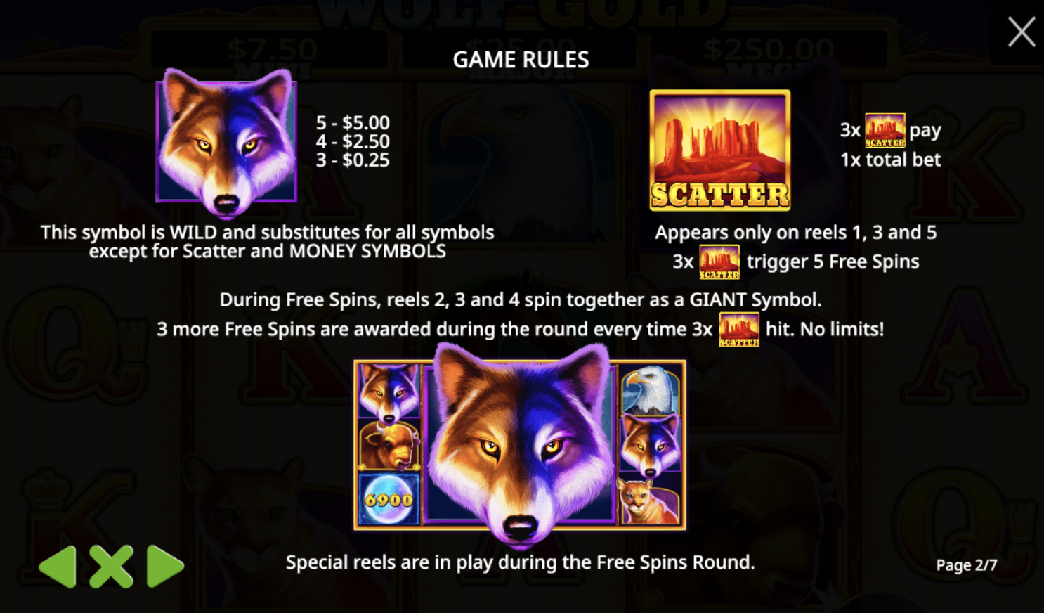 Money Respin feature and jackpot mechanics in Wolf Gold