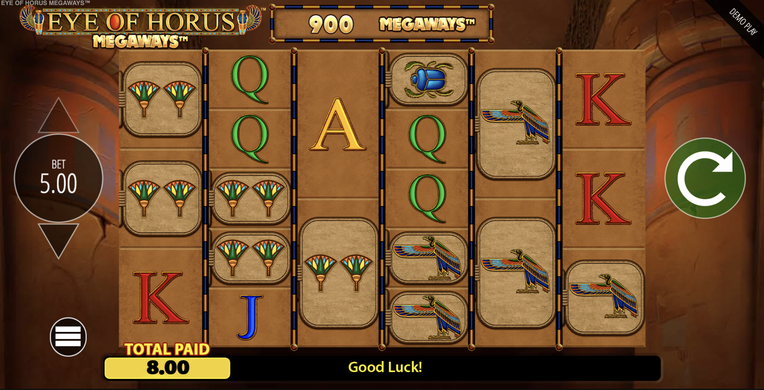 Comparison of Egyptian slots by RTP and volatility