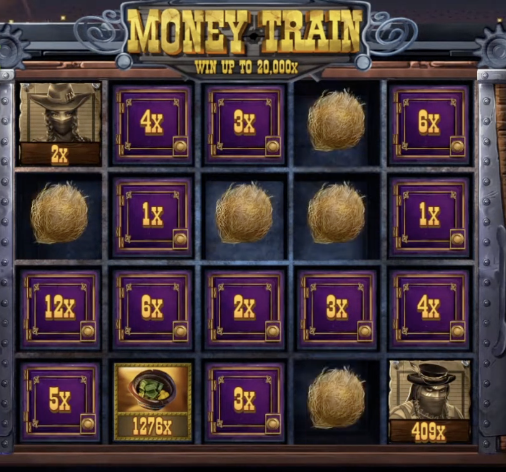 Money Train symbol paytable including Wild and Scatter