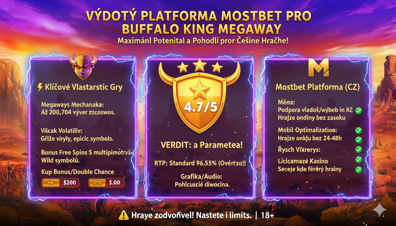 Mostbet platform advantages for Buffalo King Megaways