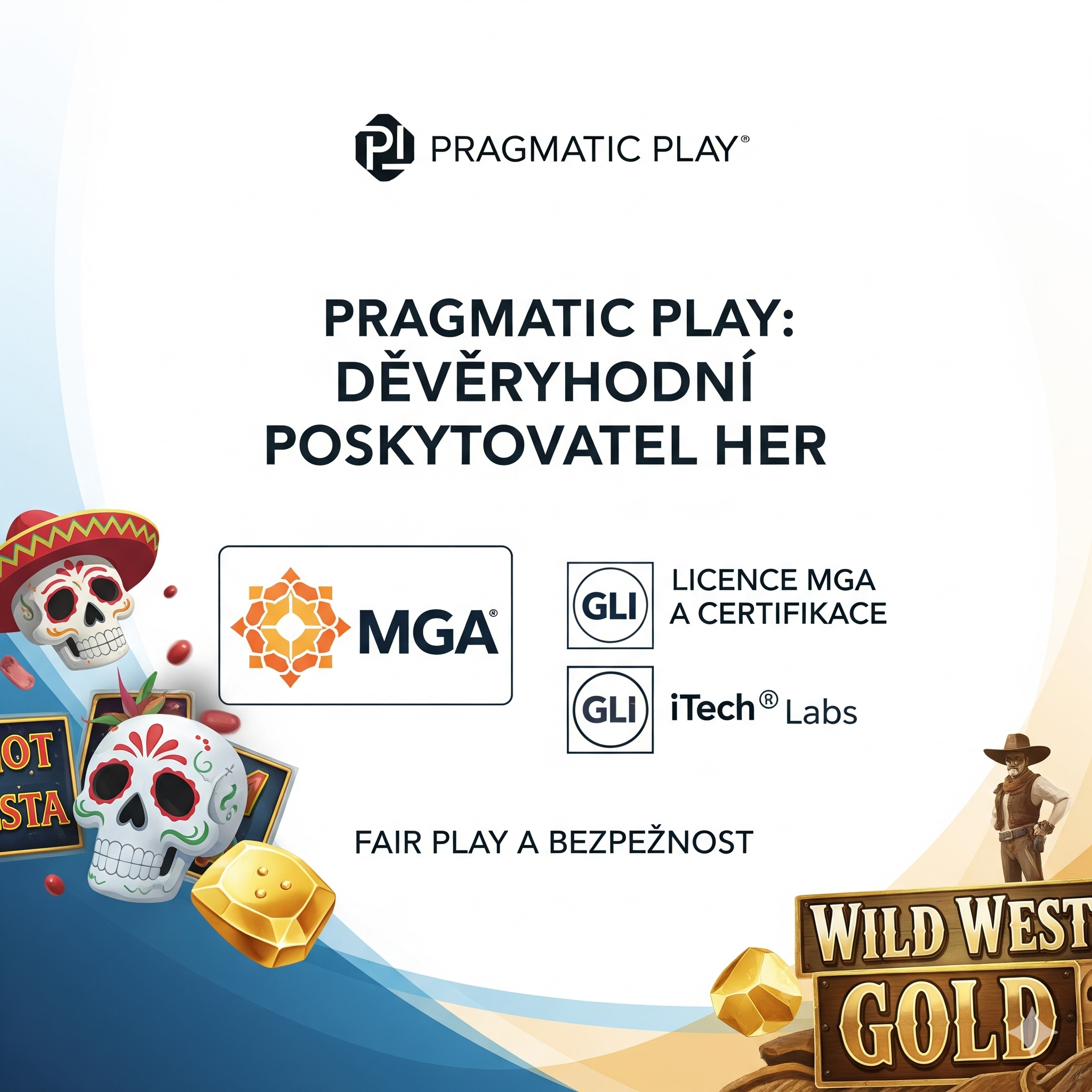 Pragmatic Play as trustworthy game provider with MGA licenses and certifications
