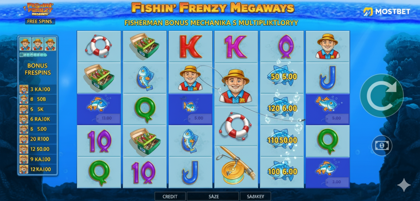 Fisherman Bonus mechanics with multipliers