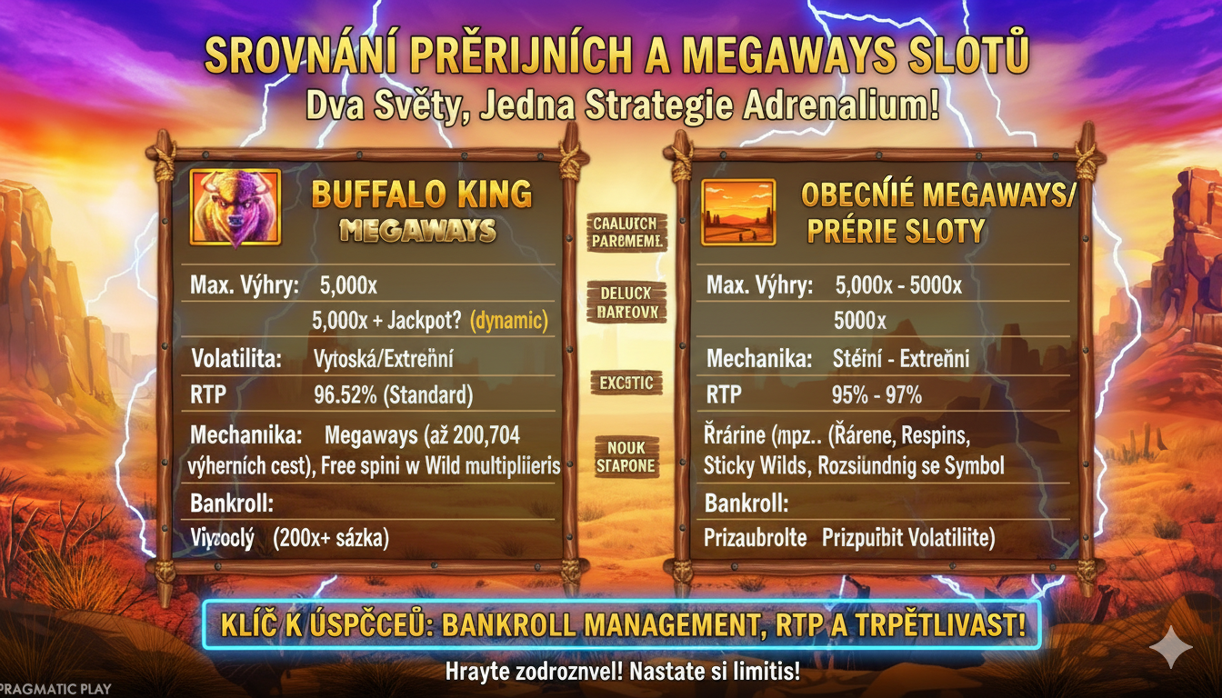 Comparison of prairie and Megaways slots by parameters