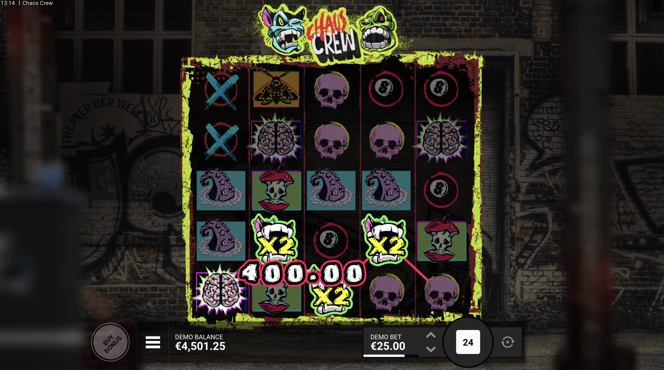Free spiny s kumulativními multiplikátory v Chaos Crew