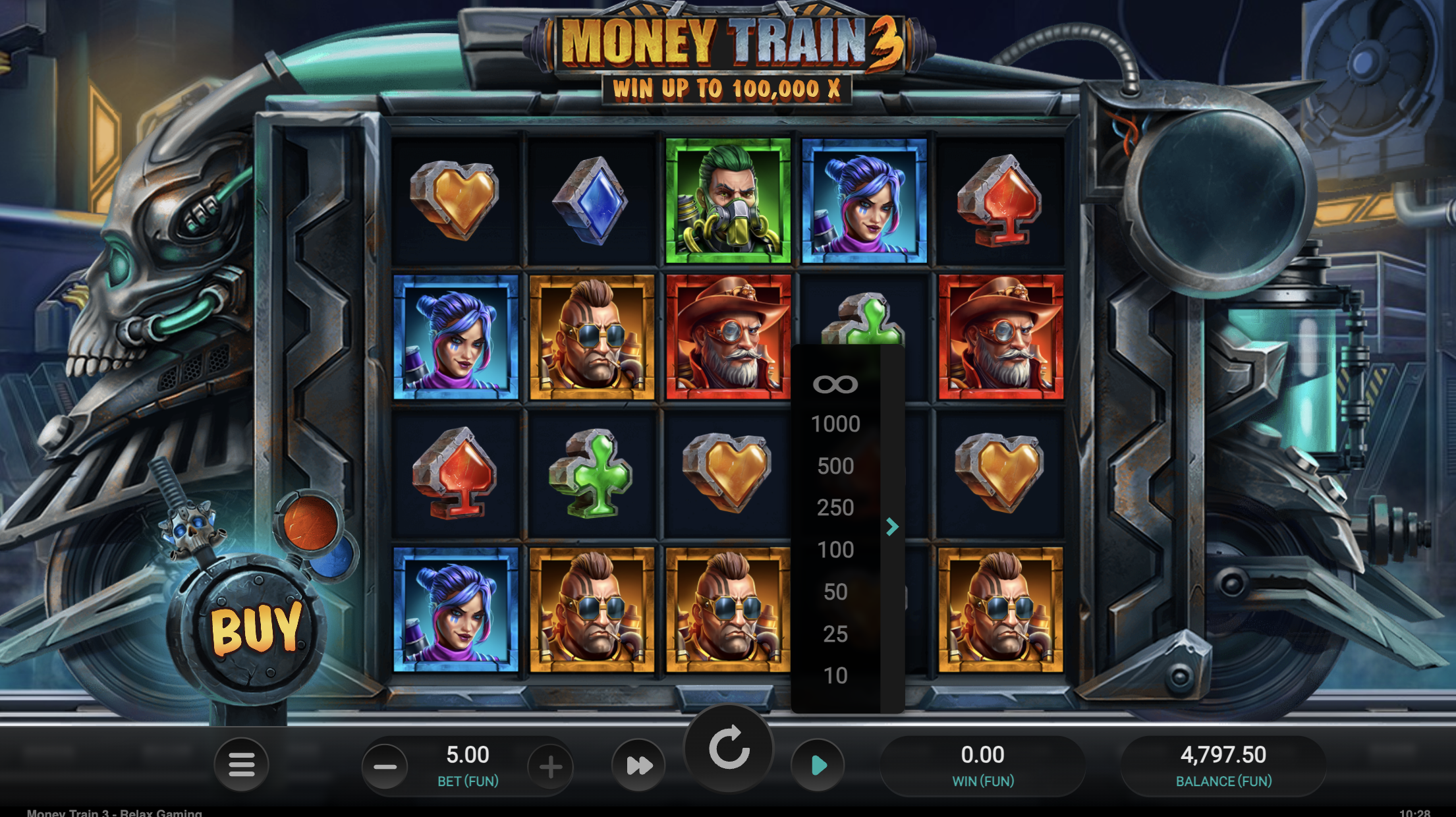 Bankroll management strategy for Money Train 3 with dynamic bet sizing