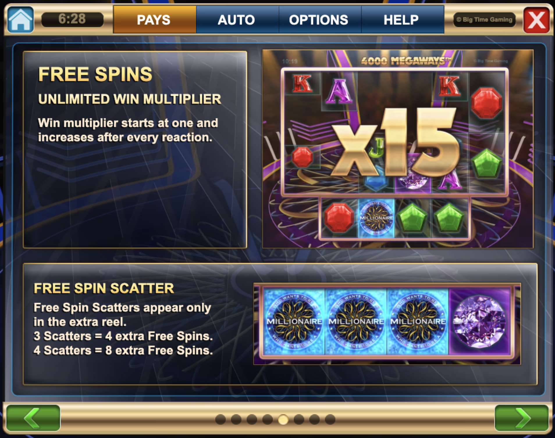 Hot Seat free spins guide in Who Wants to Be a Millionaire Megaways with progressive system