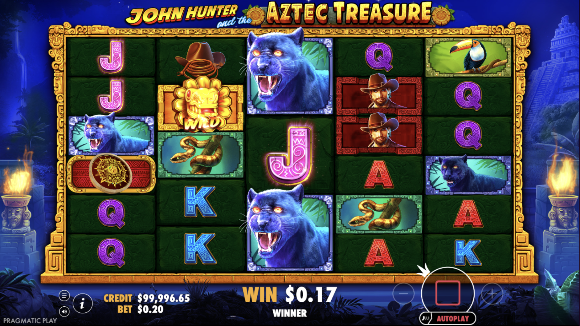 Money Collect mechanic in John Hunter Aztec Treasure